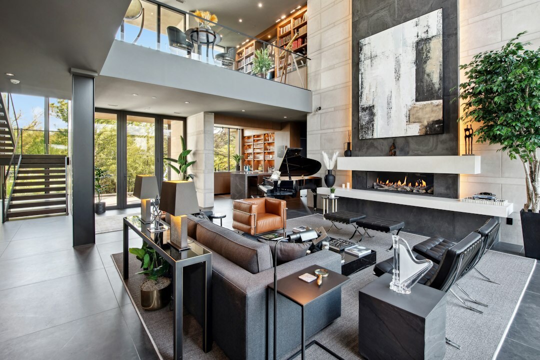 luxury celebrity living room