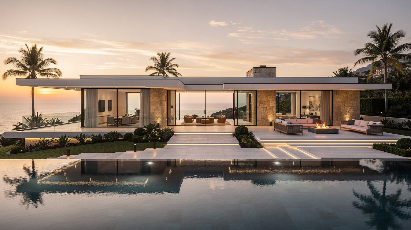 celebrity villa exterior